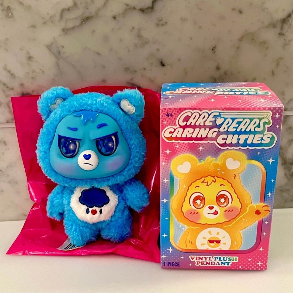 GRUMPY Opened CareBears Caring Cuties Blind Box pendant / keychain / dangler